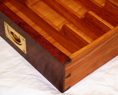 Galley drawer dovetail detail